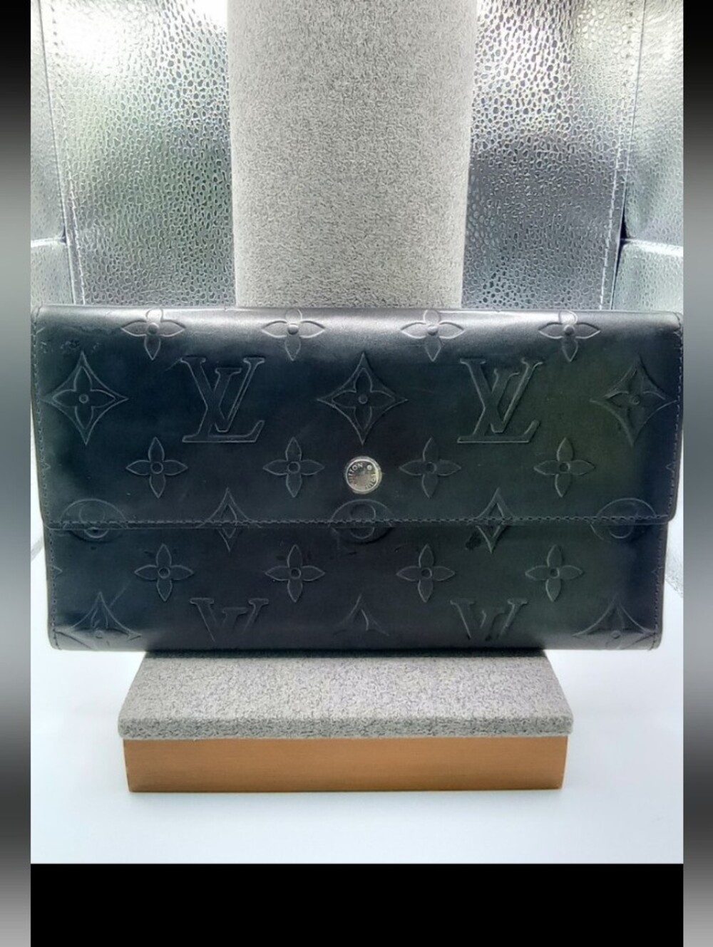 Louis VuittonBlack Monogram Mat Porte-Tresor International Wallet